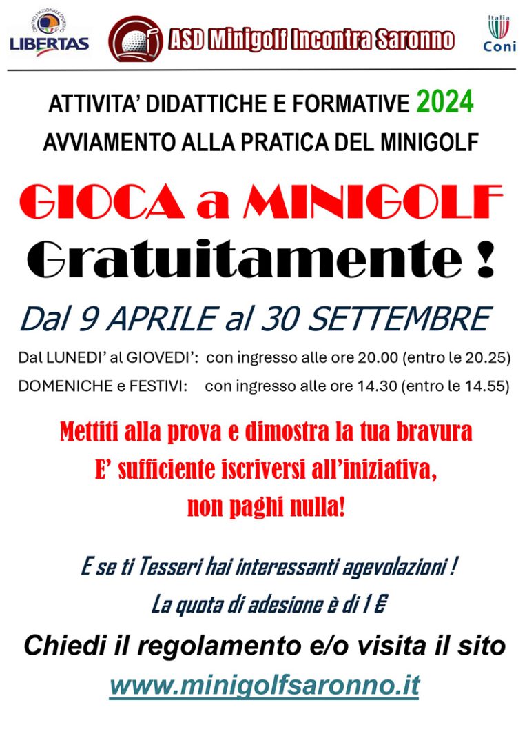 stagione minigolf 2024